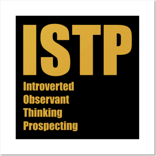 ISTP The Virtuoso MBTI types 13A Myers Briggs personality Posters and Art